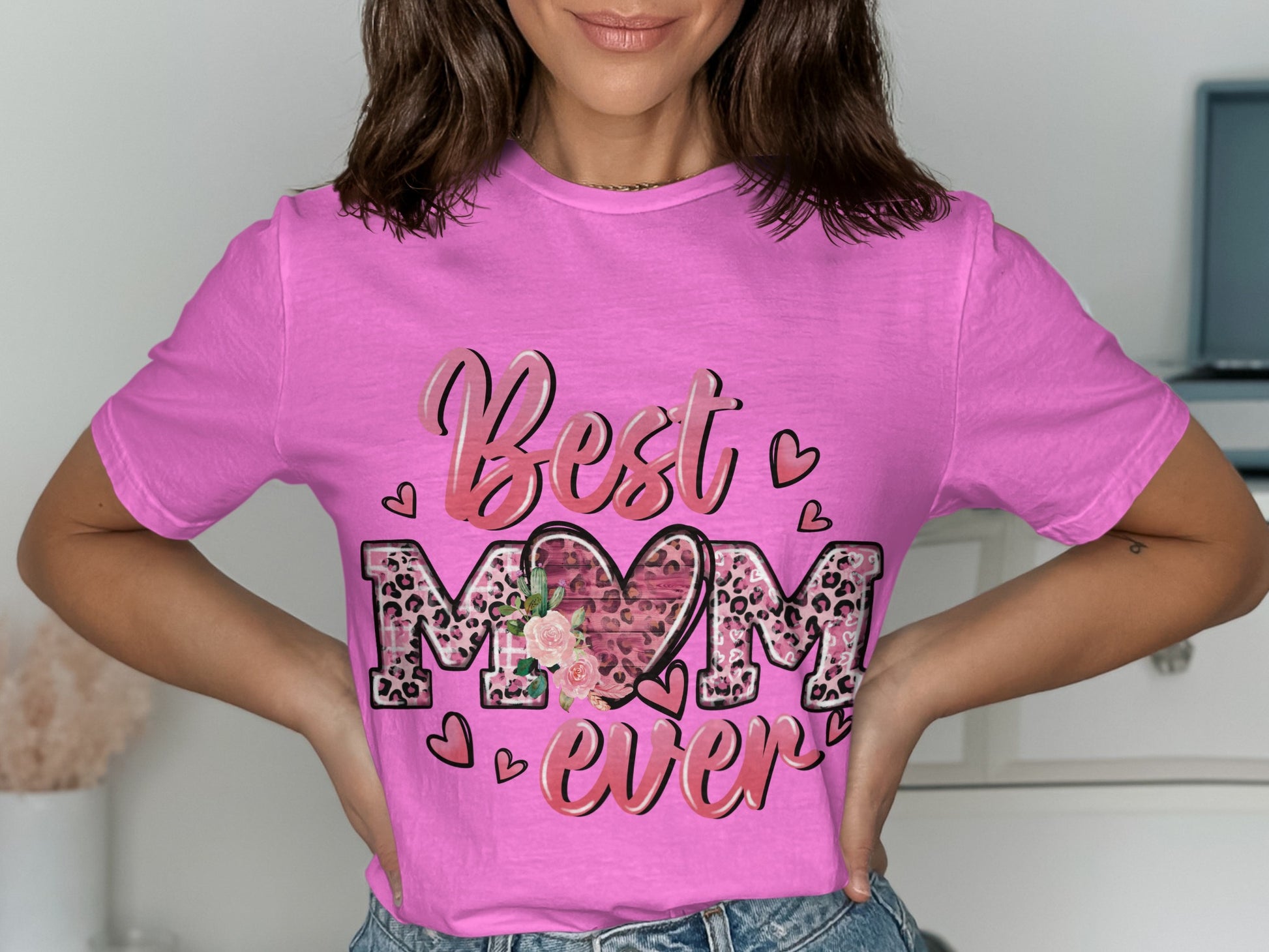 Best Mom Ever Pink Shirt Mother's Day Gift