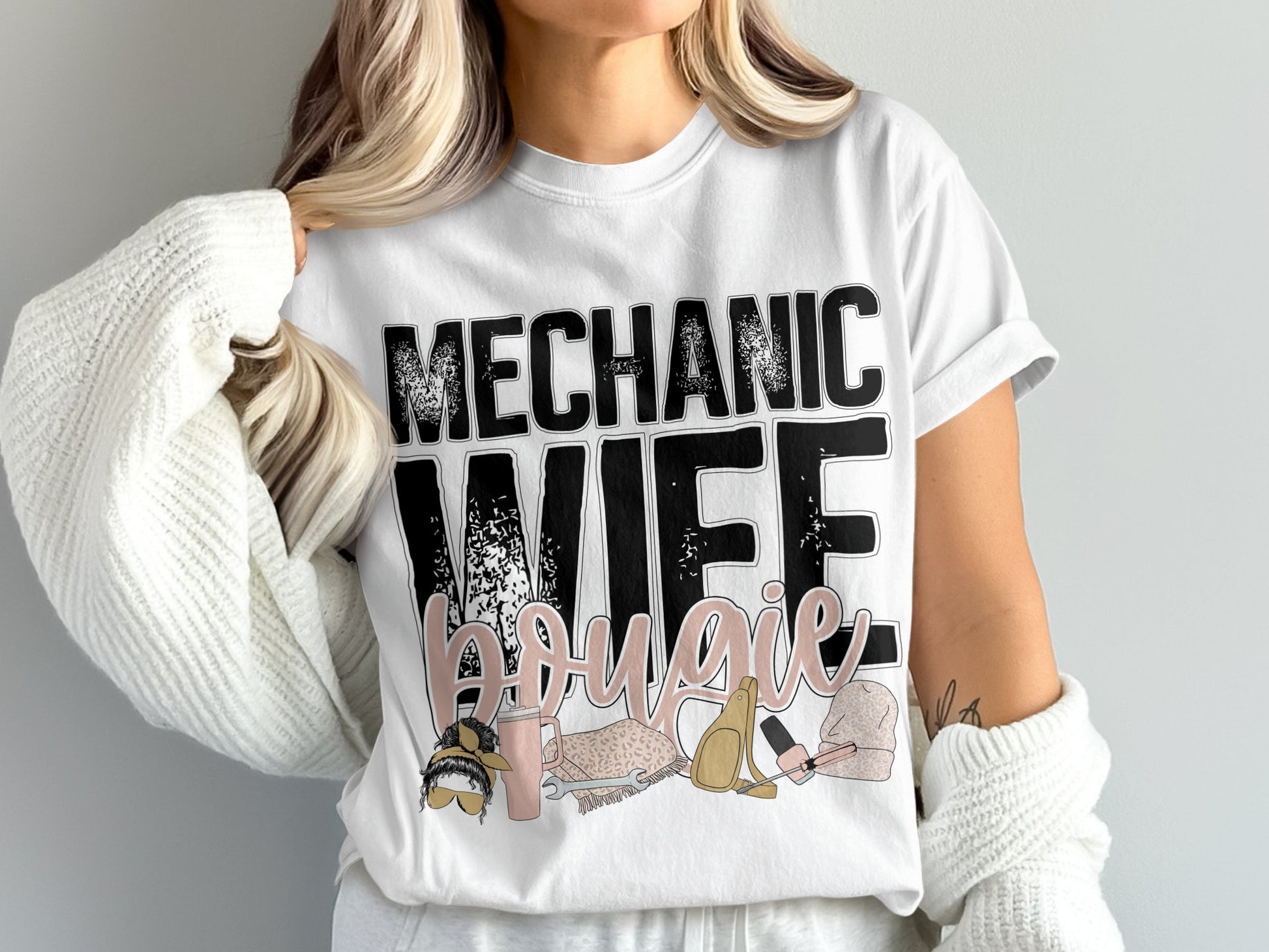 Mechanic Wife Bougie Women Casual Shirt