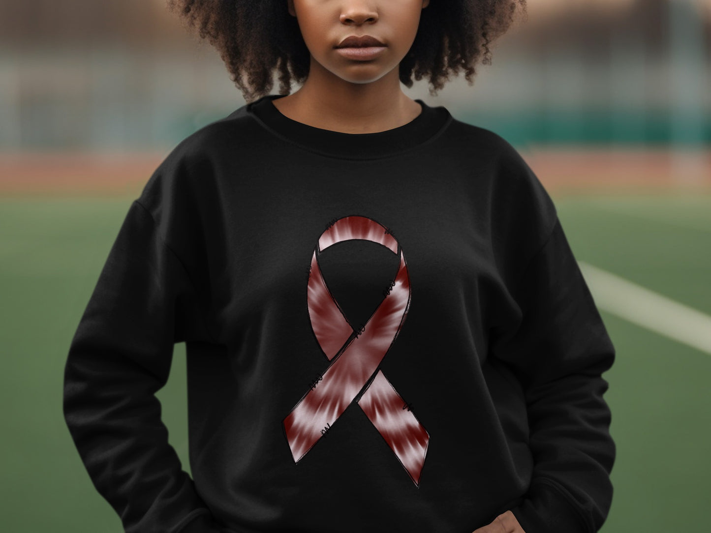 Red Awareness Ribbon Unisex Sweatshirt