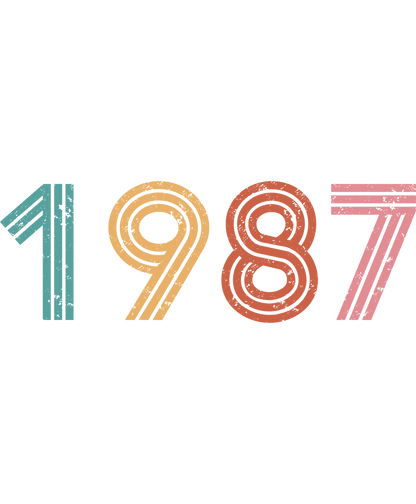 Distressed Retro Style 1987 Design for Vintage product