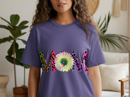 Colorful MOM Design with Floral Accent Shirt