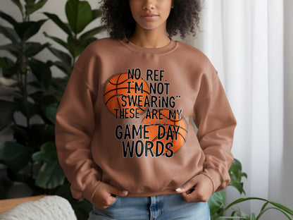 No Ref Gameday Words Basketball Sweatshirt product