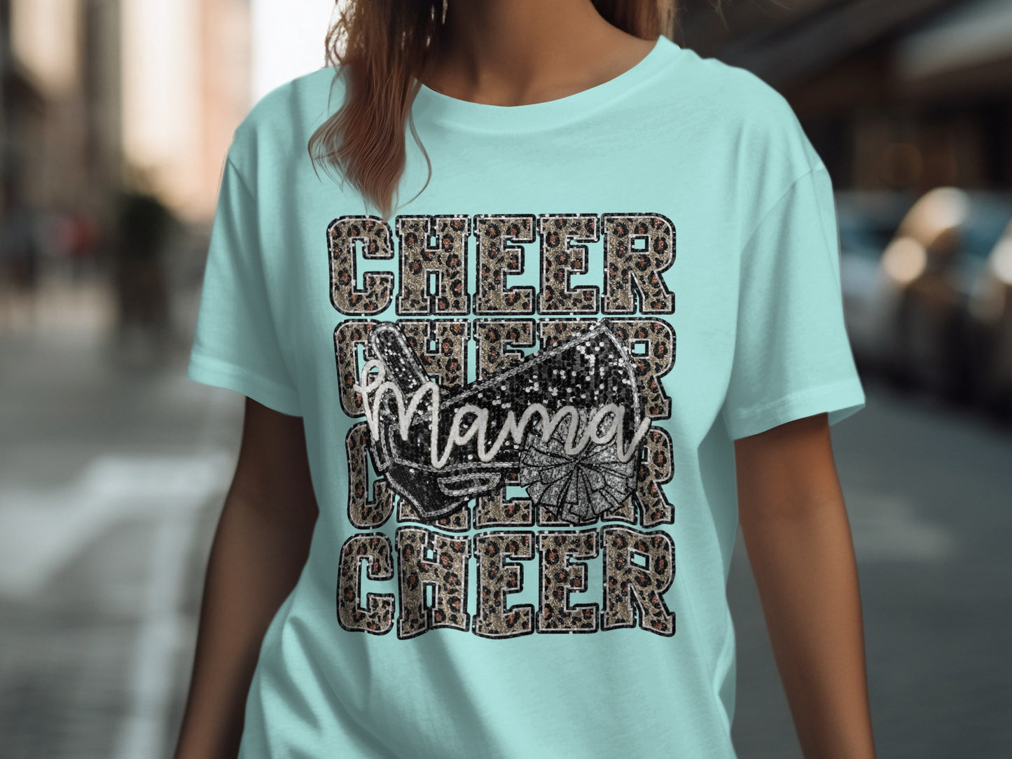 Cheer Mama Graphic Tee for Supportive Enthusiasts