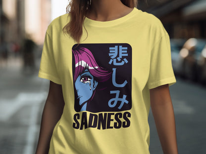 Sadness Graphic Anime Art Exclusive T-Shirt