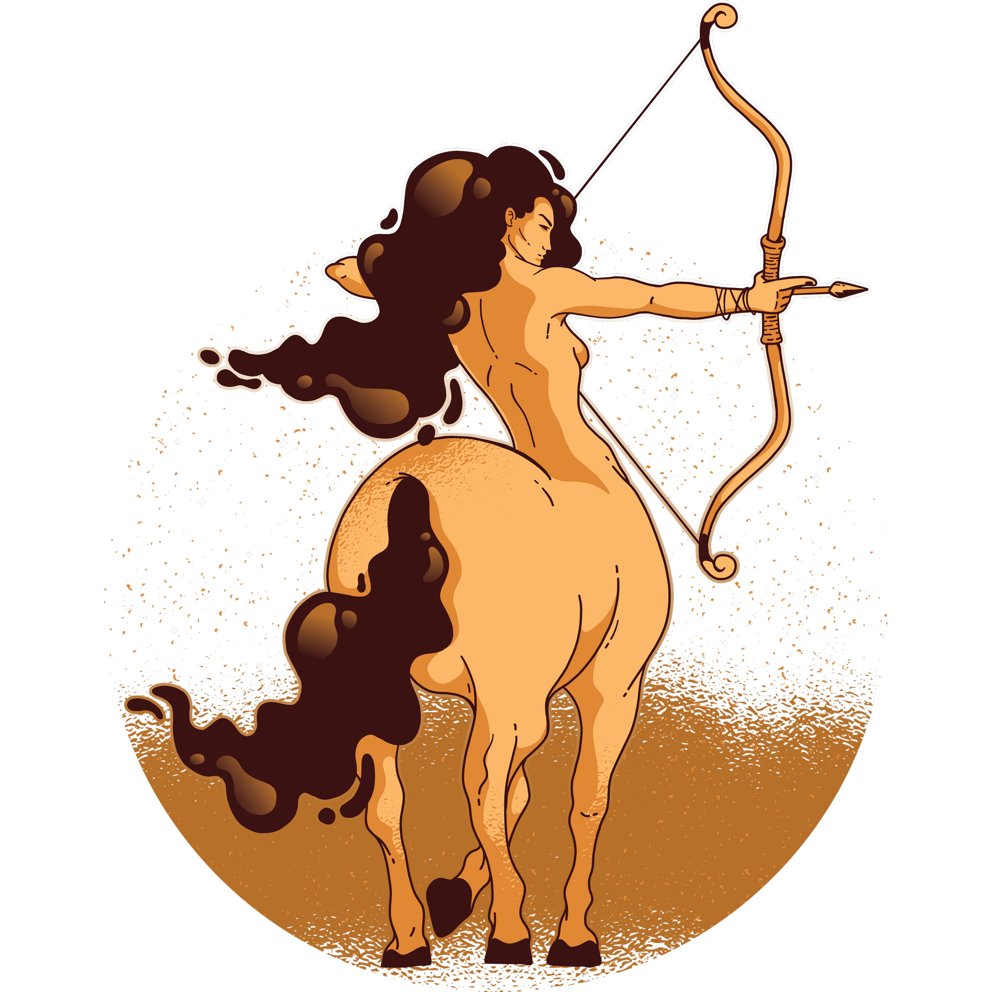 Centaur Archer Mythical Art Illustrated Print