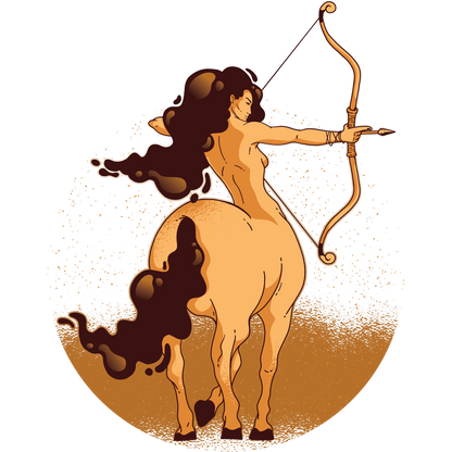 Centaur Archer Mythical Art Illustrated Print