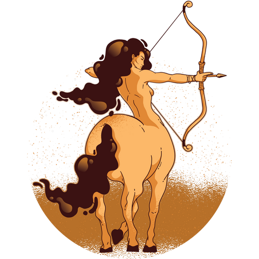 Centaur Archer Mythical Art Illustrated Print