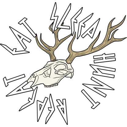 Eat Sleep Hunt Repeat Skull Design product