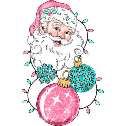 Sparkling Santa with Ornaments Christmas product