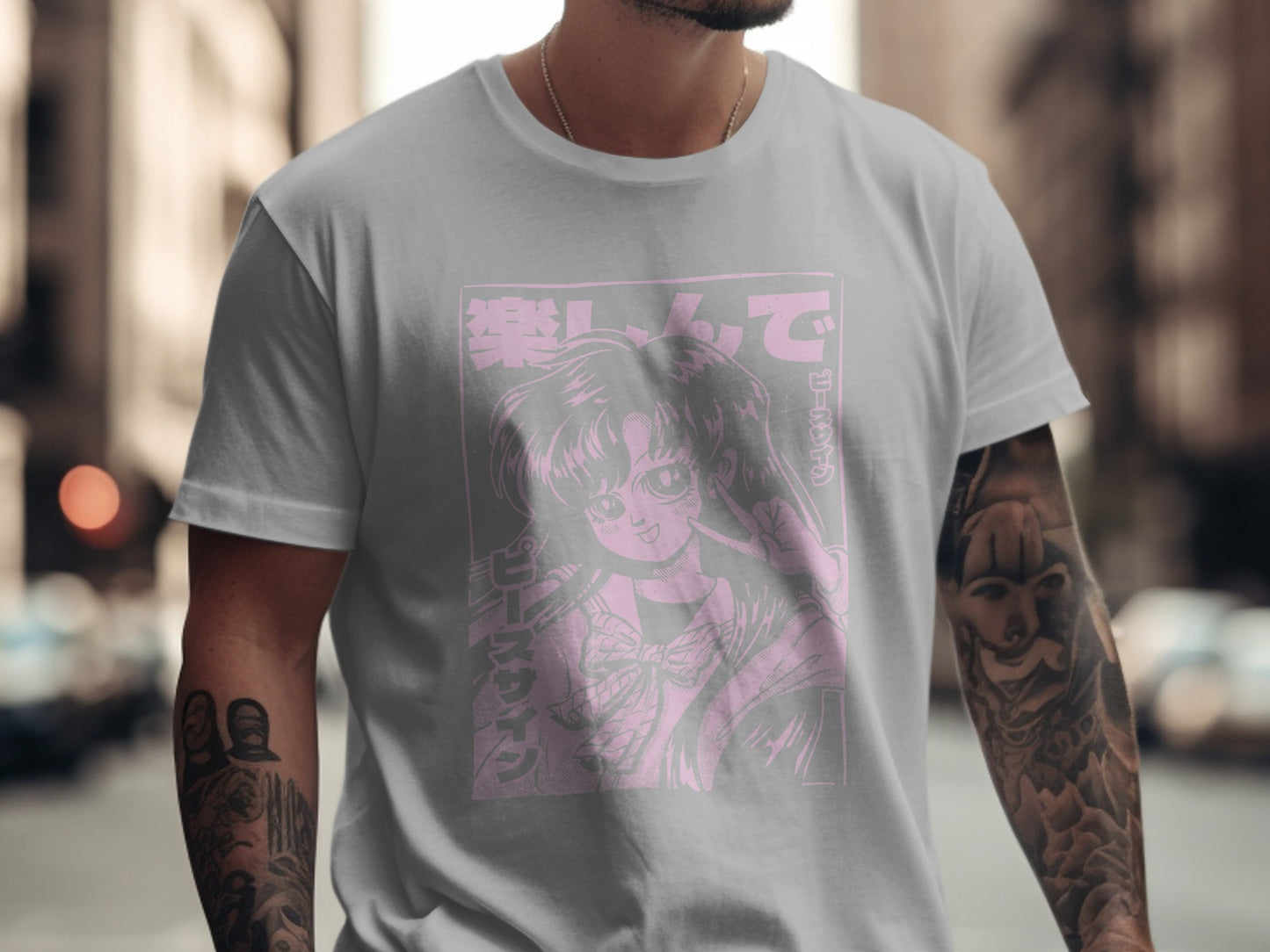 Retro Anime Art Graphic Tee Streetwear Clothing