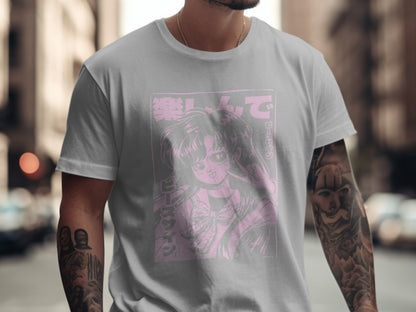 Retro Anime Art Graphic Tee Streetwear Clothing