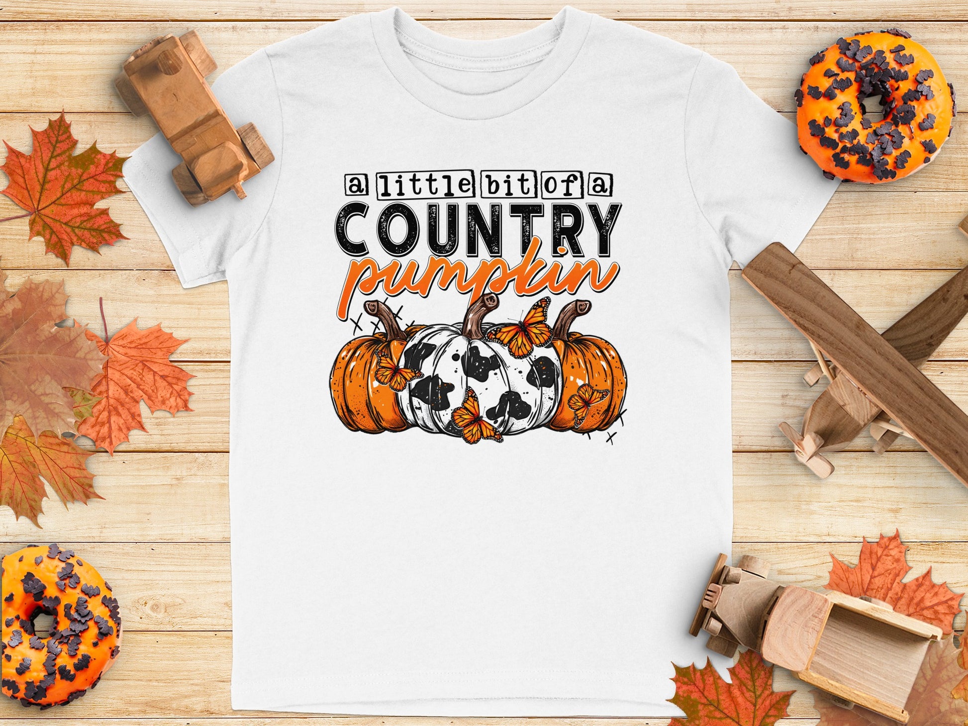 Adorable Country Pumpkin Graphic T-Shirt Product