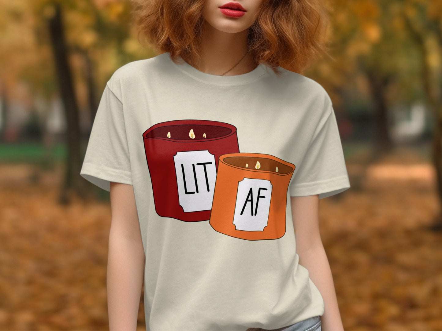 Lit AF Graphic Tee Perfect for Casual Outings