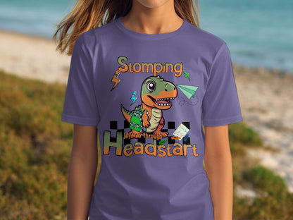 Stomping My Way Through Headstart Dinosaur Tee