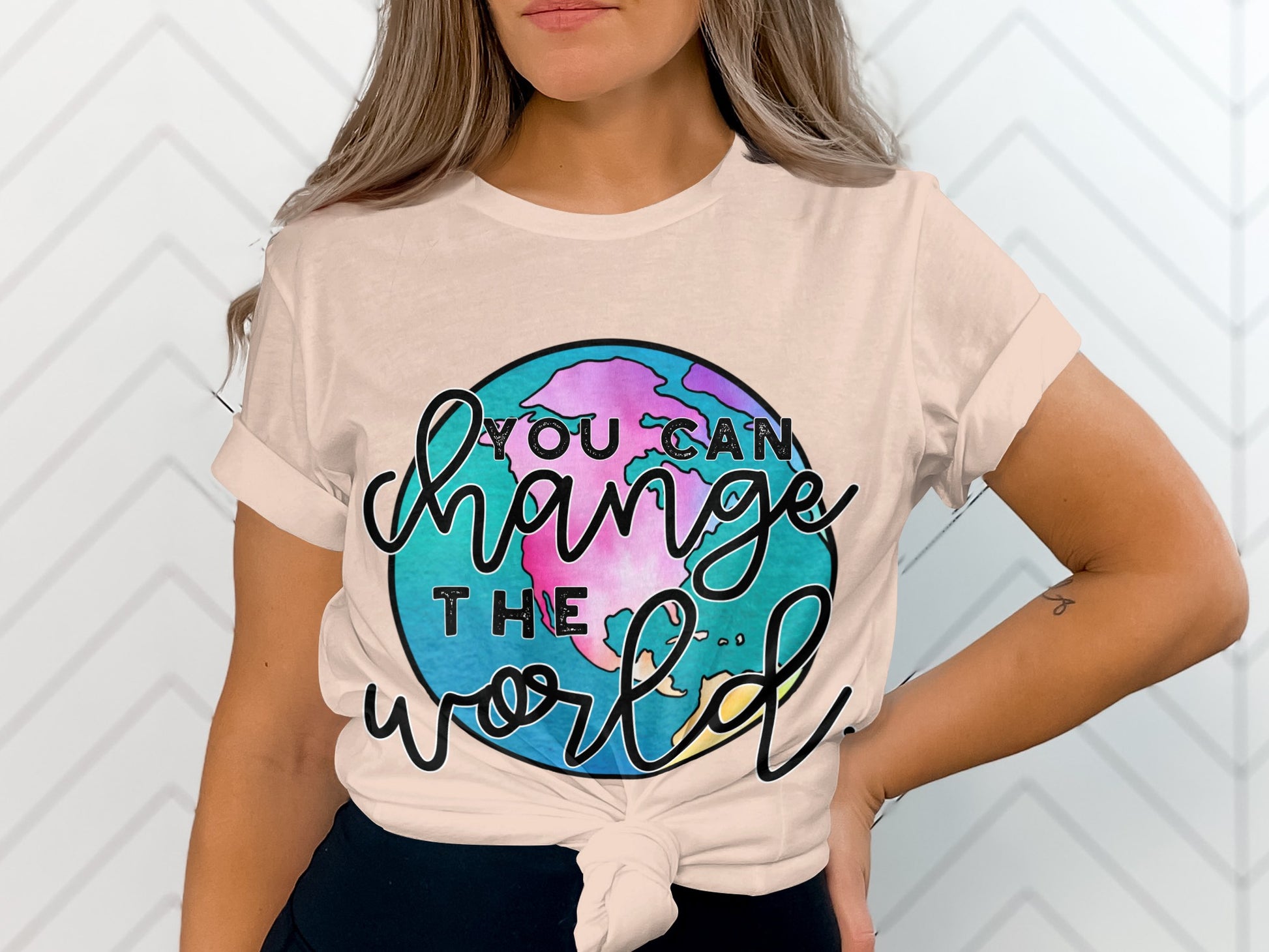 You Can Change The World Inspirational Tee