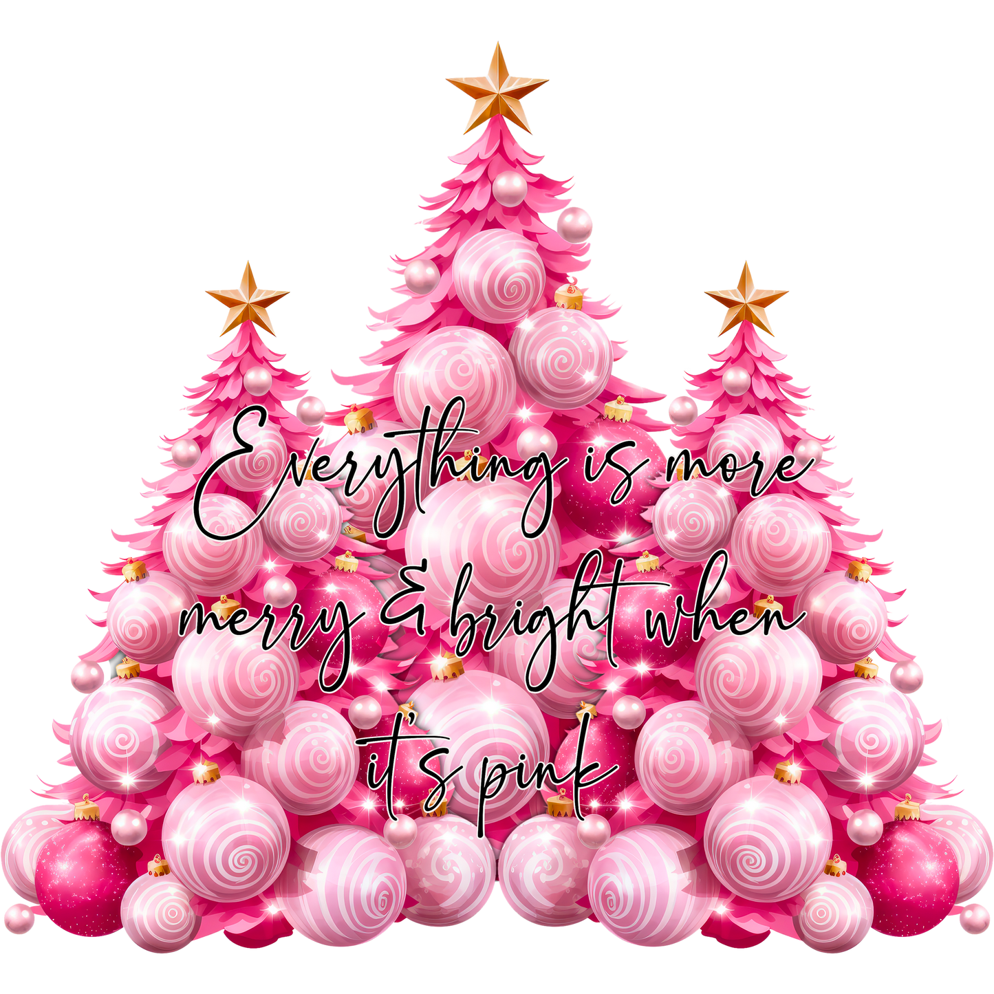 Everything is more merry bright when it's pink product