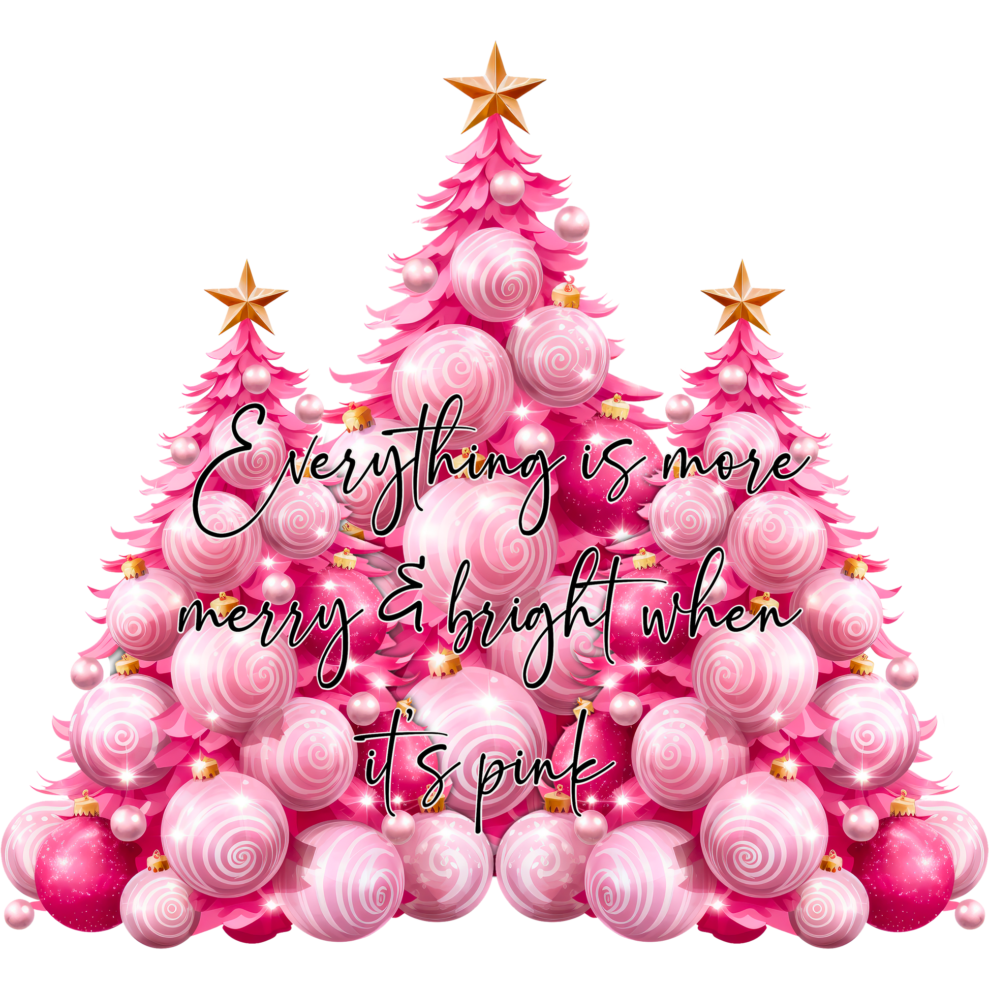 Everything is more merry bright when it's pink product