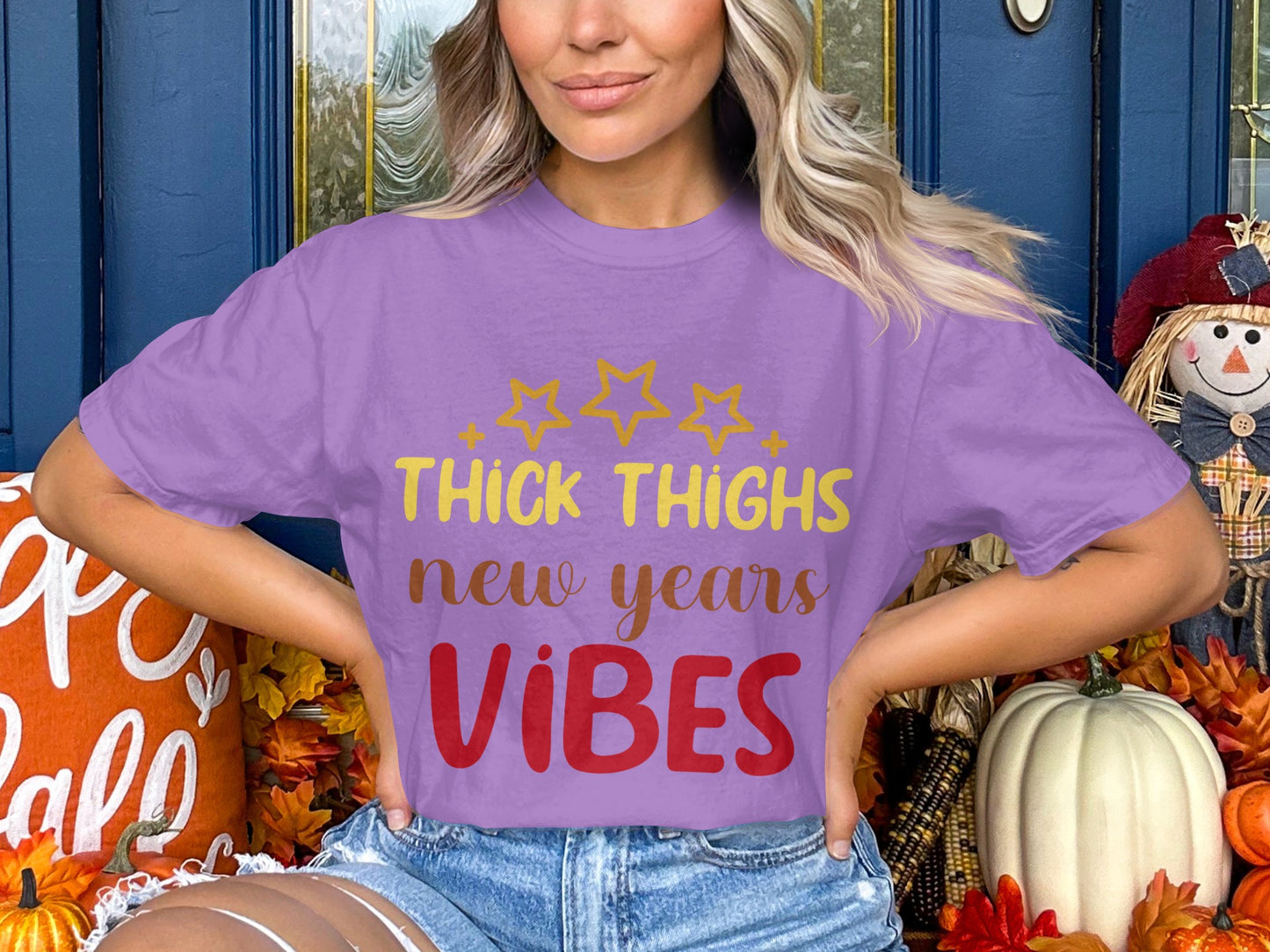 Thick Thighs New Years Vibes T-shirt