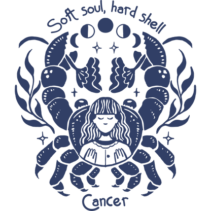 Soft Soul Hard Shell Cancer Zodiac Sign product