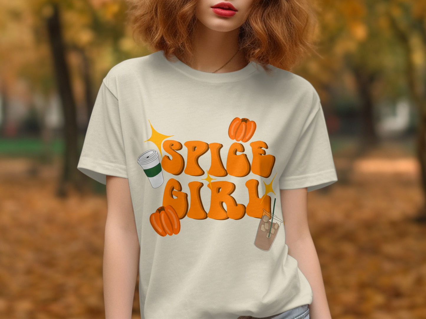 Spice Girl Pumpkin Coffee Autumn Inspired T-shirt