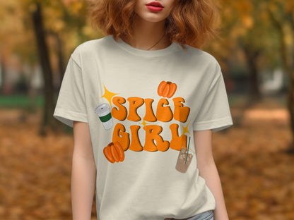 Spice Girl Pumpkin Coffee Autumn Inspired T-shirt