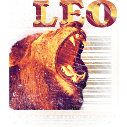 Leo Roaring Lion Powerful King Graphic Decor