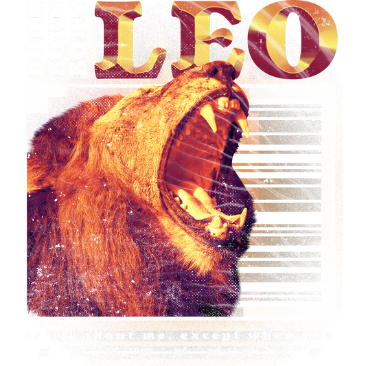 Leo Roaring Lion Powerful King Graphic Decor