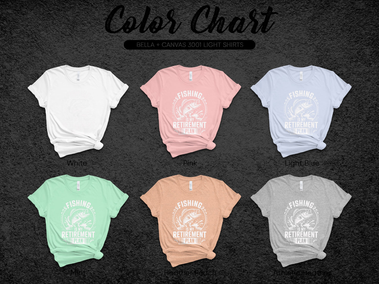 Retirement Fishing Plan Design Shirt for All Colors
