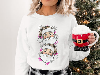 Cozy Holiday Santa Claus Graphic Sweatshirt
