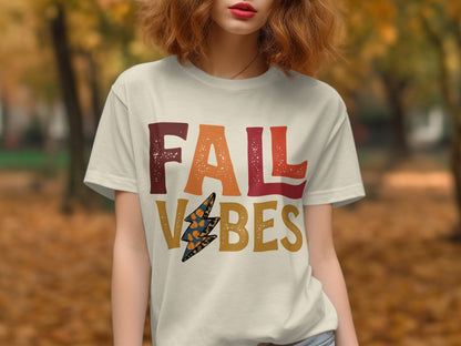 Fall Vibes Graphic T-Shirt Design for Autumn Wear