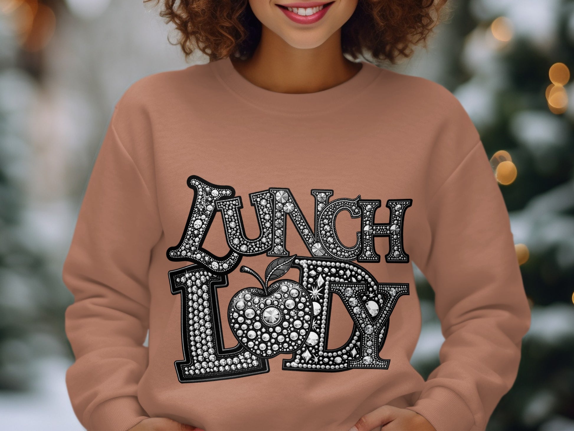Sparkling Lunch Lady Graphic Sweatshirt Product