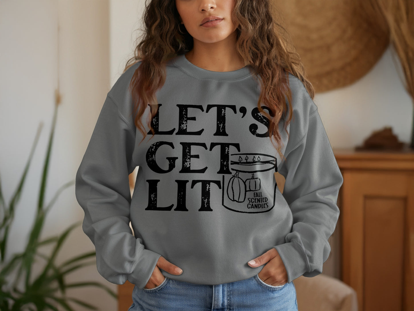 Let's Get Lit Fall Scented Candles Sweatshirt product