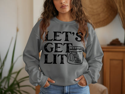 Let's Get Lit Fall Scented Candles Sweatshirt product