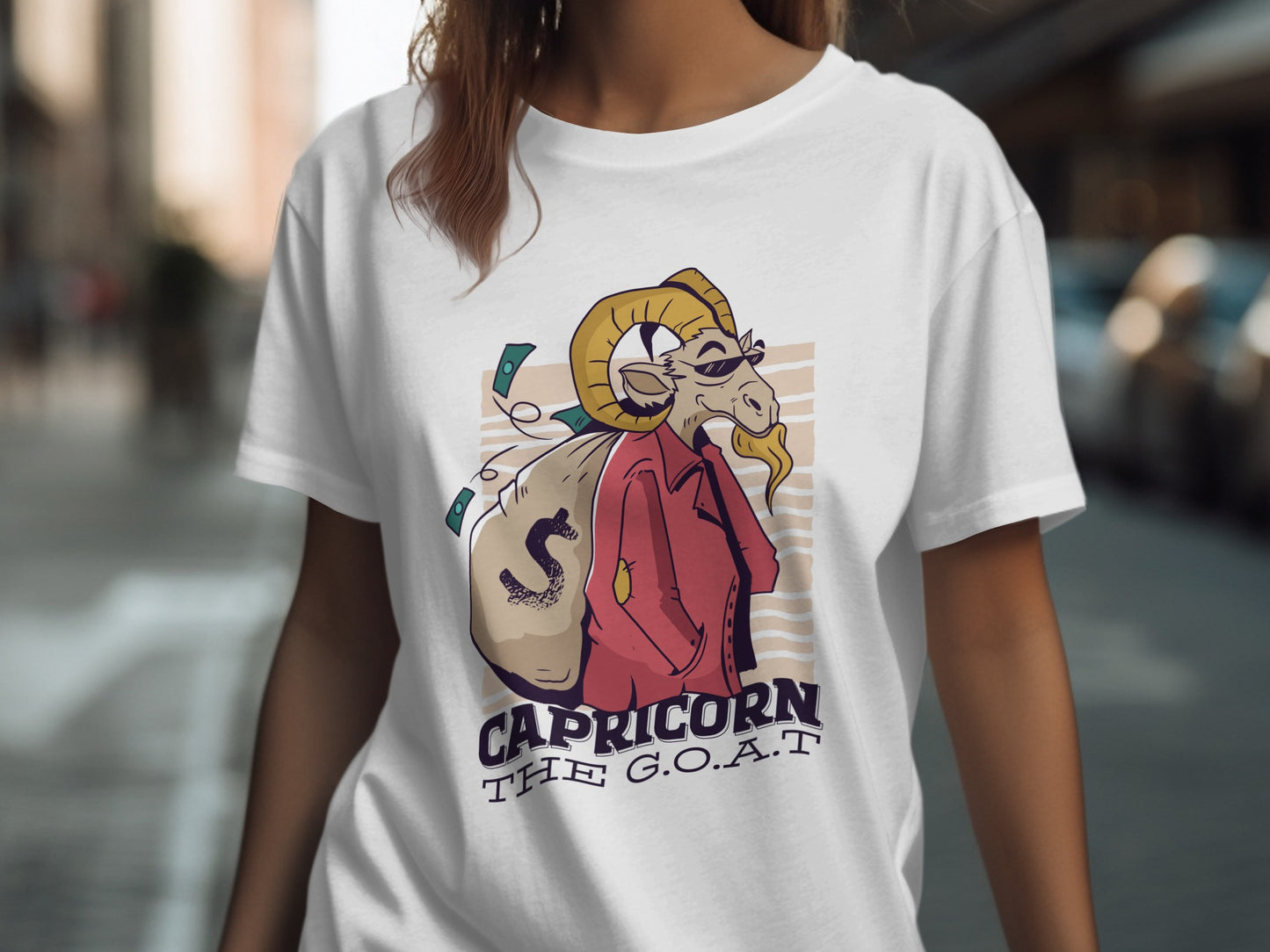 Capricorn The G.O.A.T Stylish Print Apparel