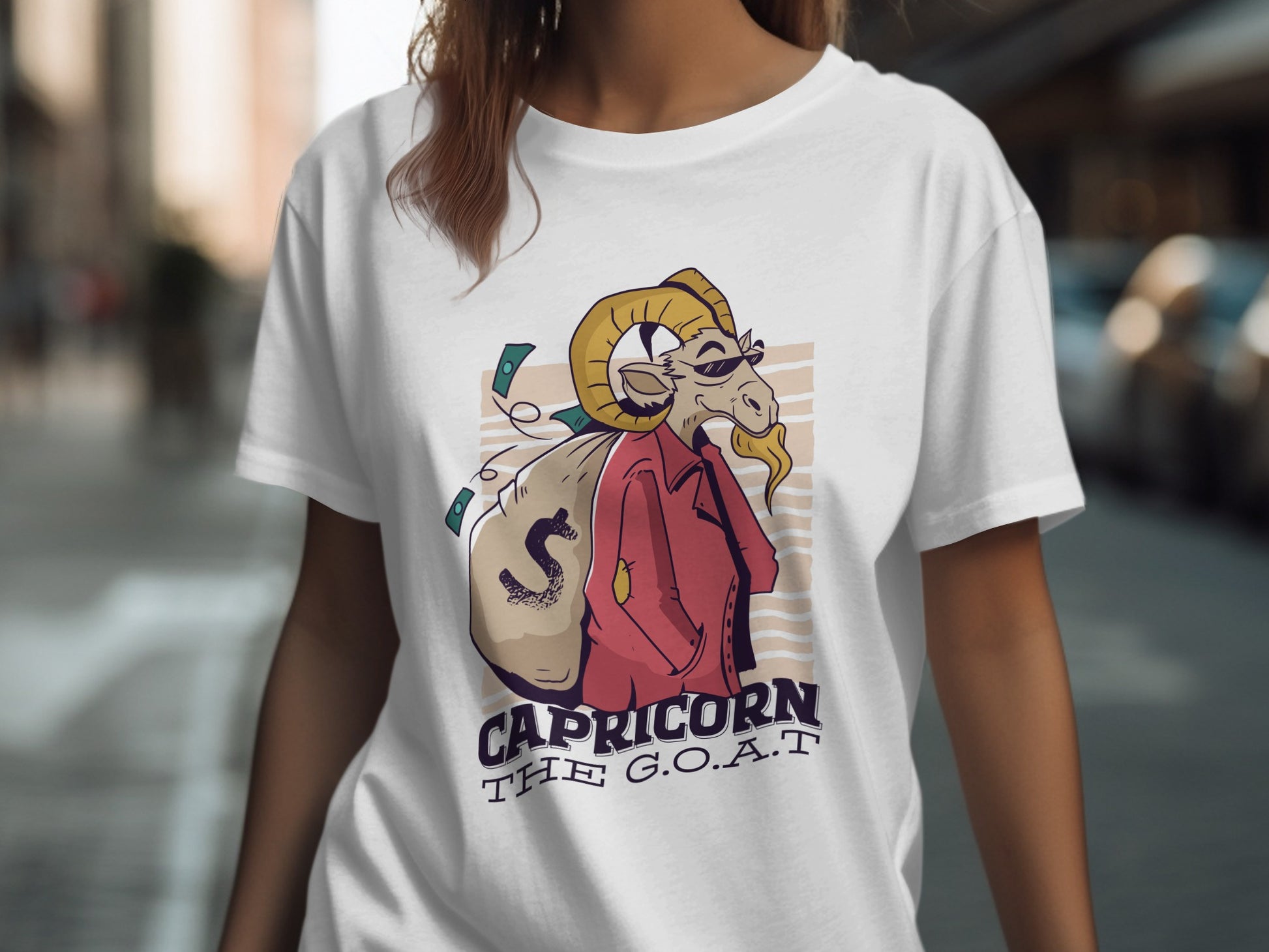 Capricorn The G.O.A.T Stylish Print Apparel