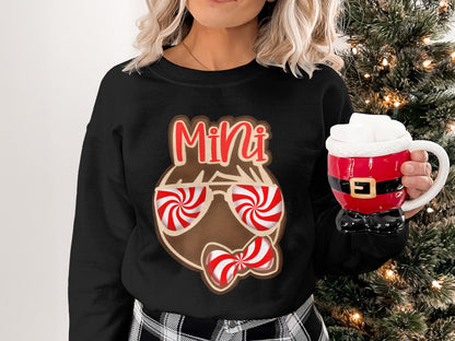 Mini Peppermint Holiday Graphic Sweatshirt