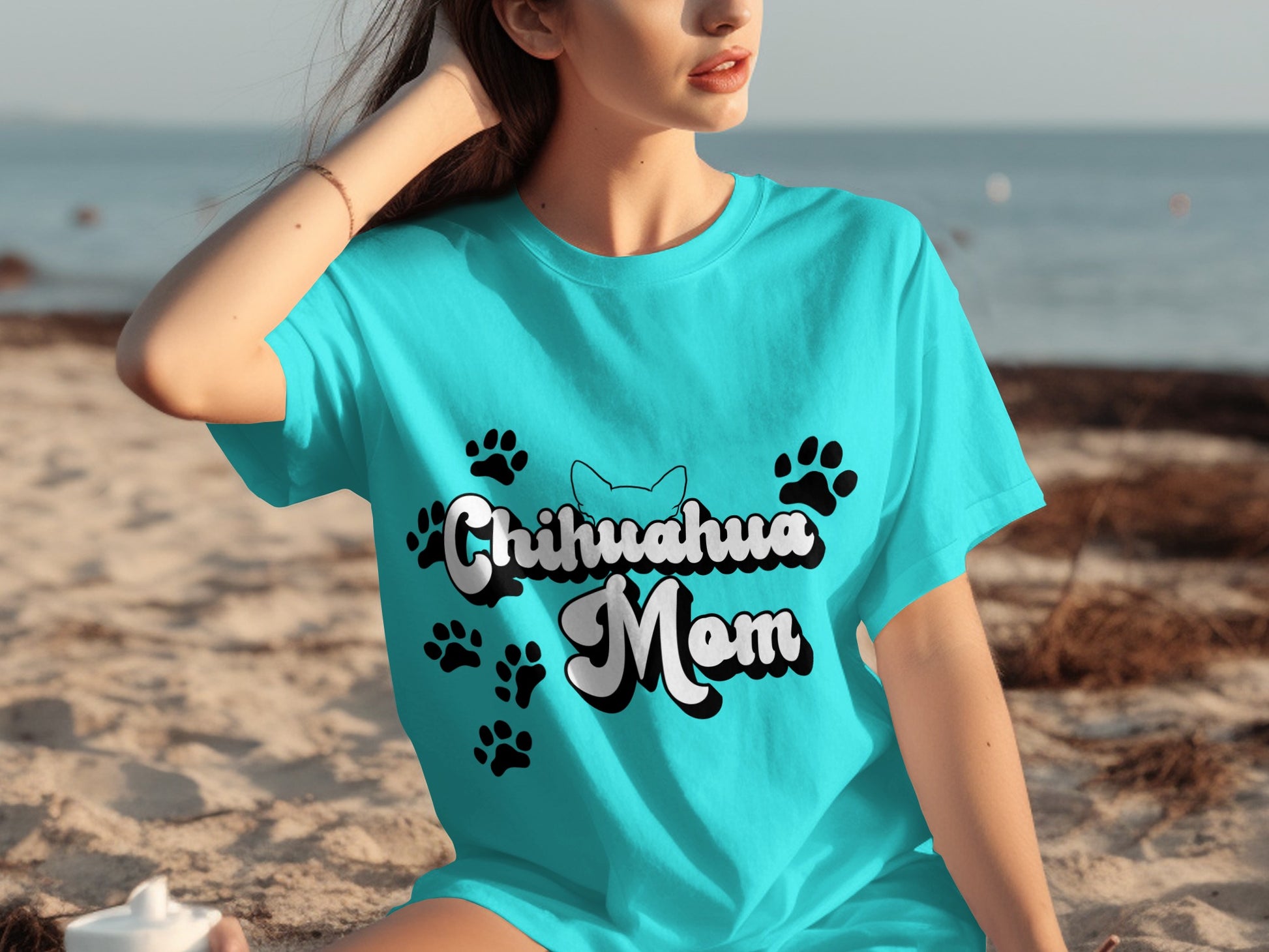 Chihuahua Mom Graphic Tee for Dog Lovers Top