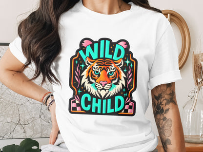 Wild Child Tiger Artistic Graphic Tee