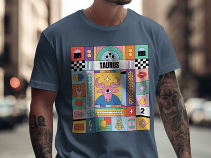 Unique Taurus Horoscope Graphic T-Shirt Design