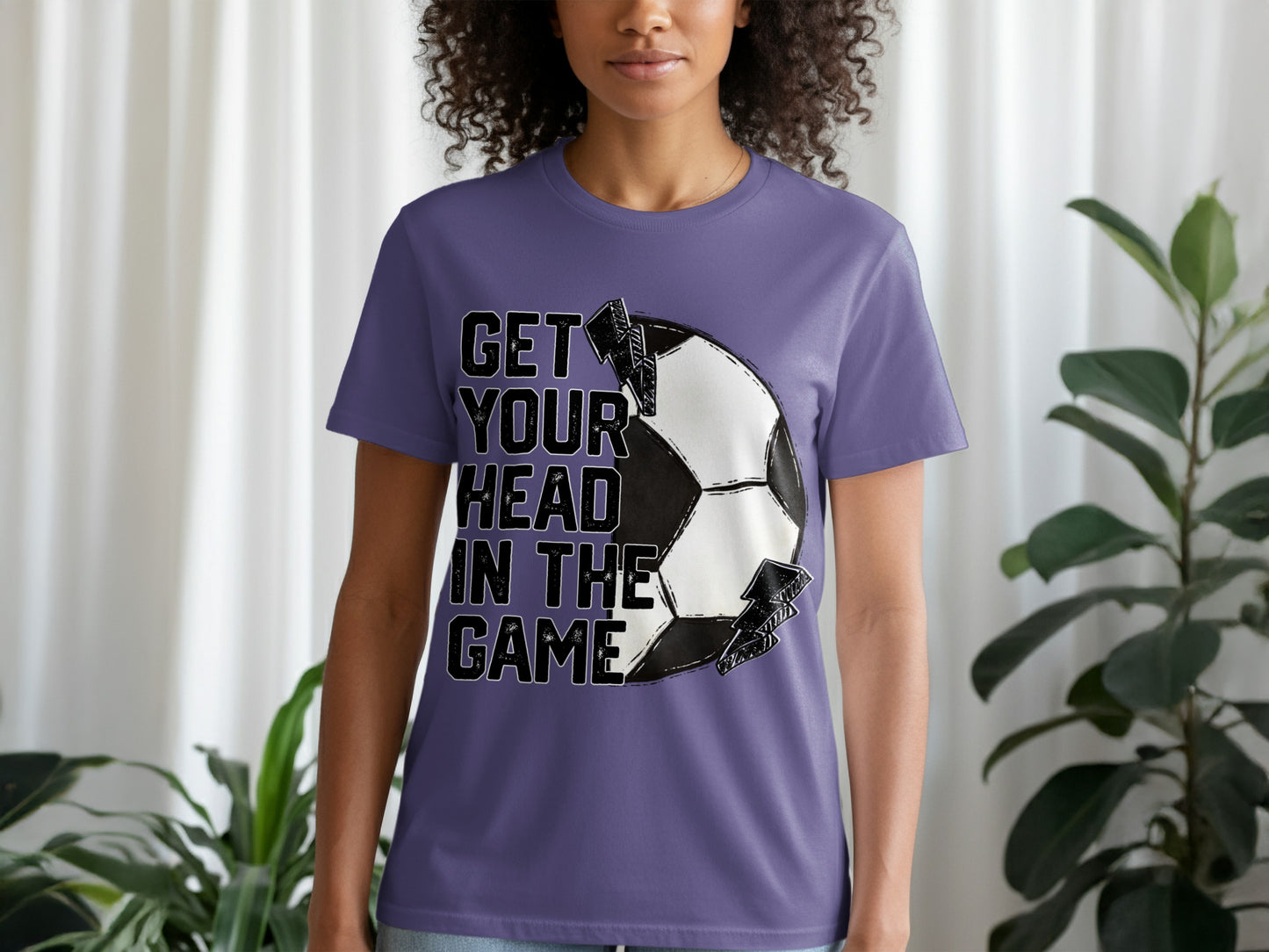 Get Your Head in the Game Soccer Graphic T-shirt