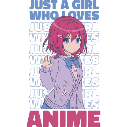 Cute Just a Girl Who Loves Anime shirt