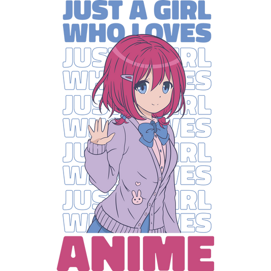 Cute Just a Girl Who Loves Anime shirt