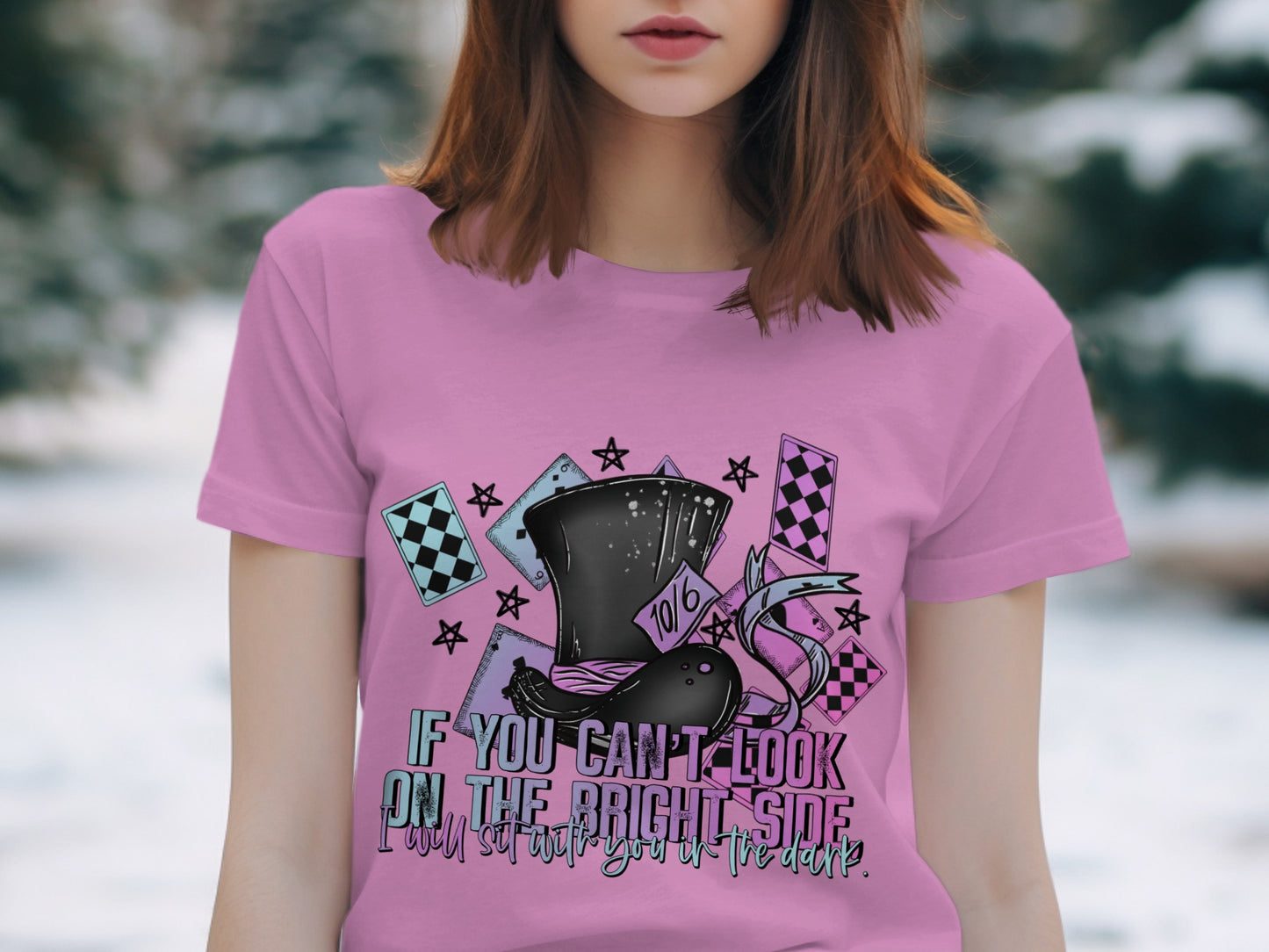 If You Can't Look On The Bright Side Funny T-Shirt