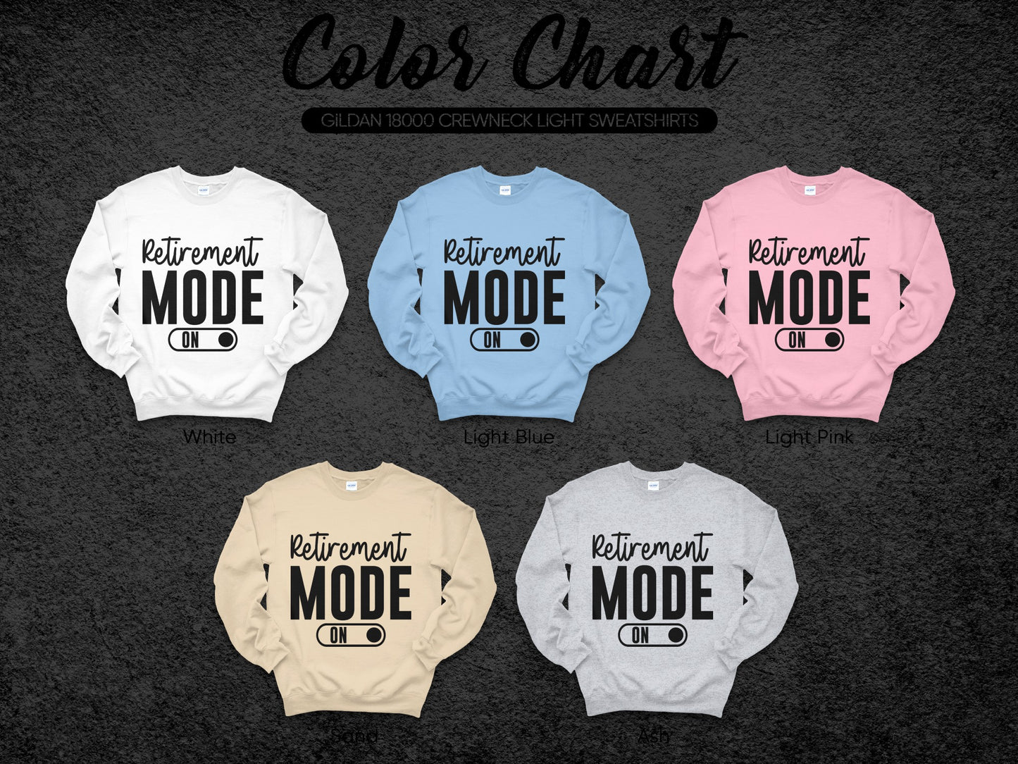 Retirement Mode On Light Sweatshirt Collection