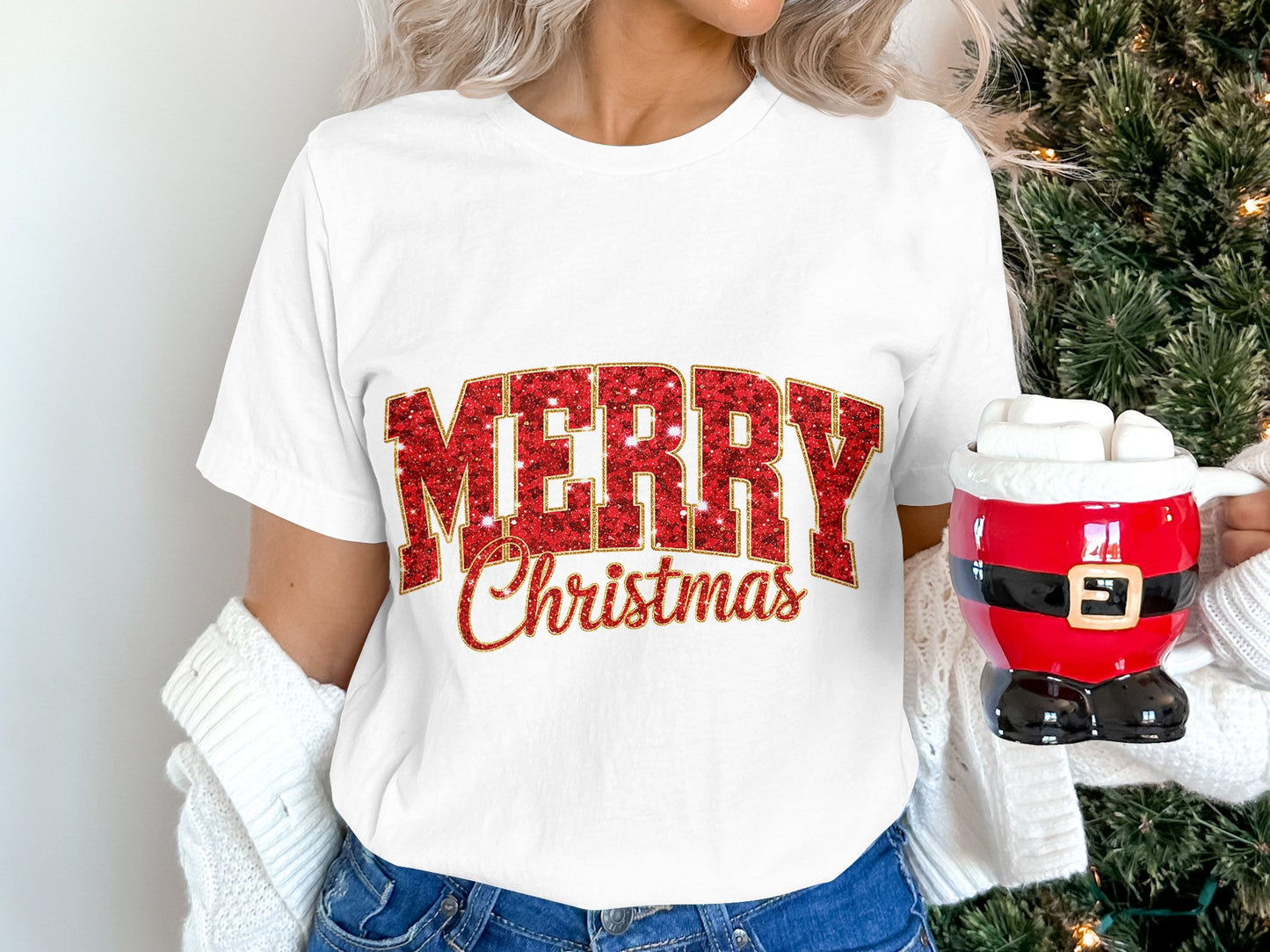Bold and Festive Merry Christmas Shirt for Holidays