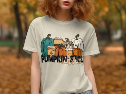 Pumpkin Spice Addict Autumn T-Shirt