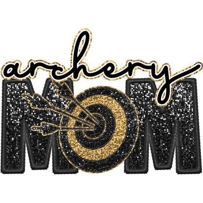 Stylish Archery Mom Sequin Design Decoration