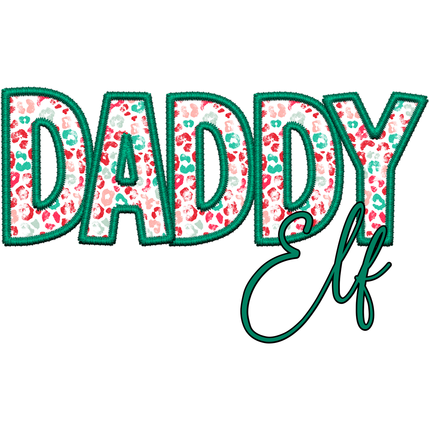 Festive Daddy Elf Christmas Decoration Dad Gift