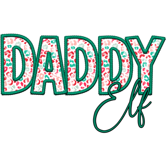 Festive Daddy Elf Christmas Decoration Dad Gift