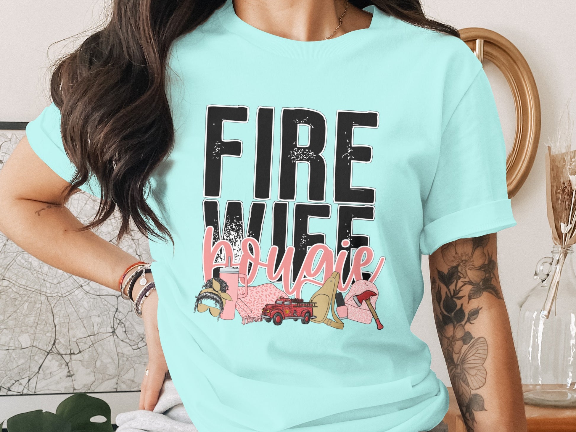 Fire Wife Bougie Custom Graphic T-shirt